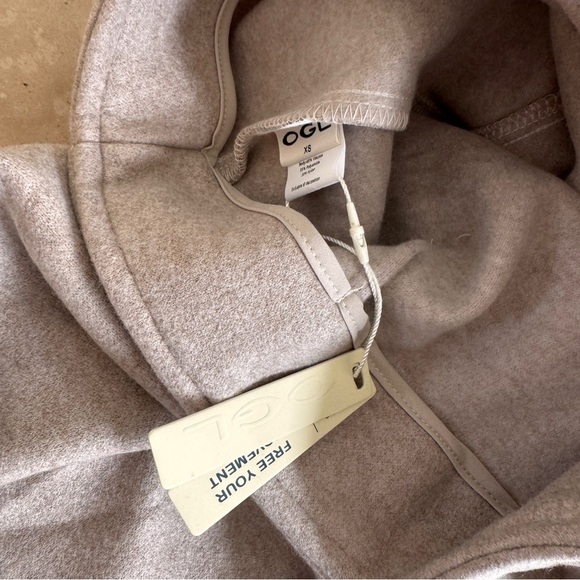 OGL Cashsoft Wool Like Flared Maxi Heather Oatmeal Beige Womens Size XS - Picture 15 of 16